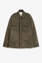Oamc Peacemaker Men's Padded Overshirt Nylon Jacket Green