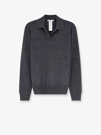 The Row Women's Oashi Cashmere Top Sweater Grey