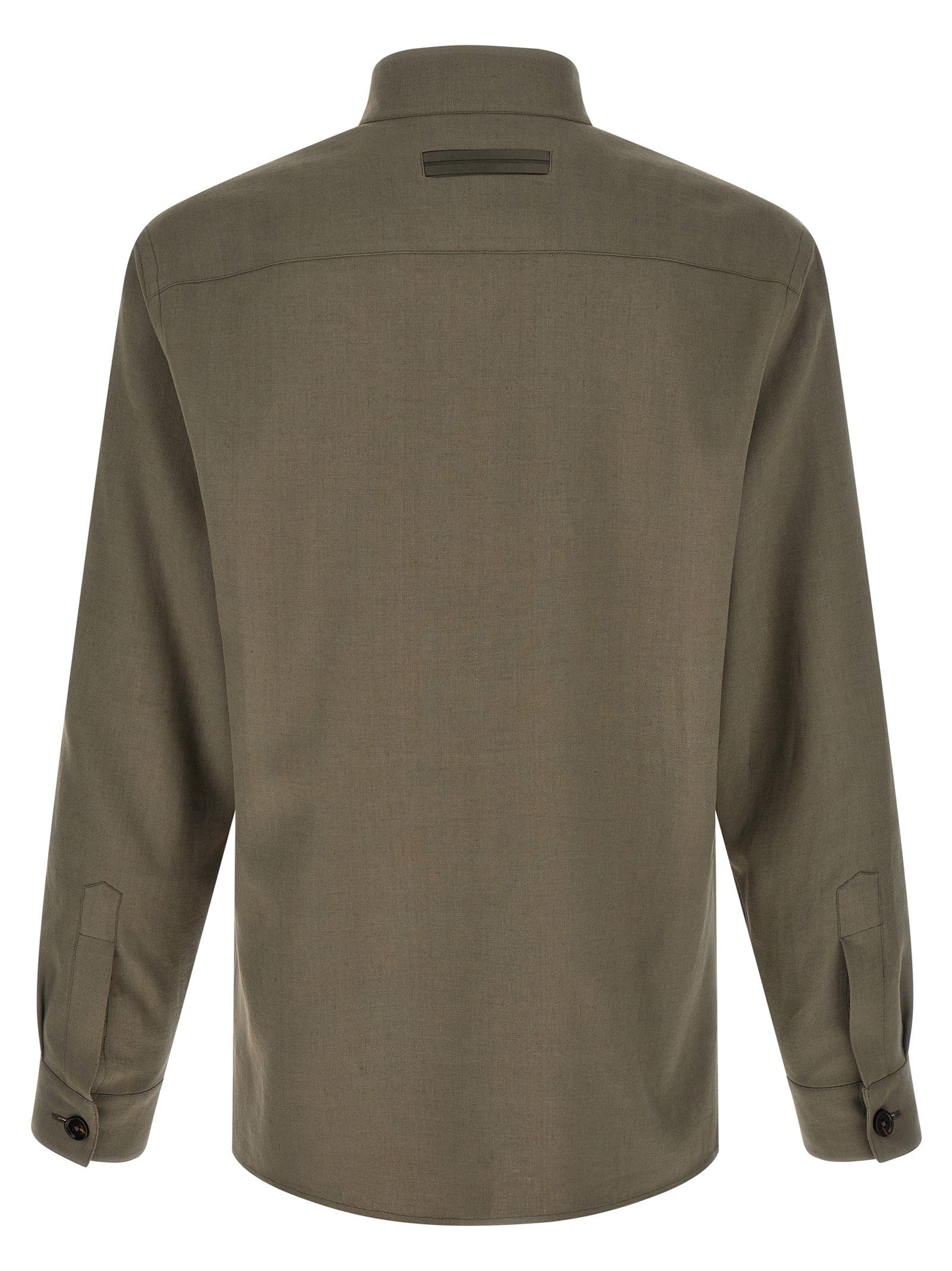 Zegna Oasi Lino Overshirt Grey