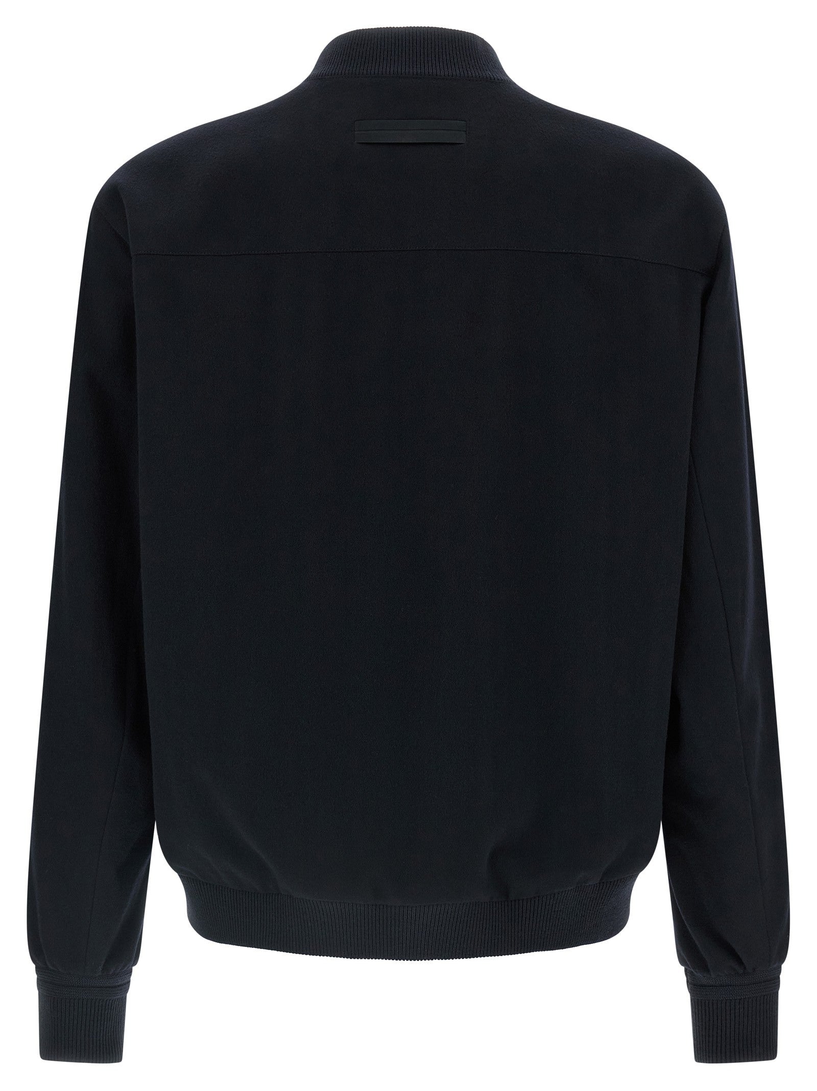 Zegna Oasis Cashmere Bomber Jacket Blue