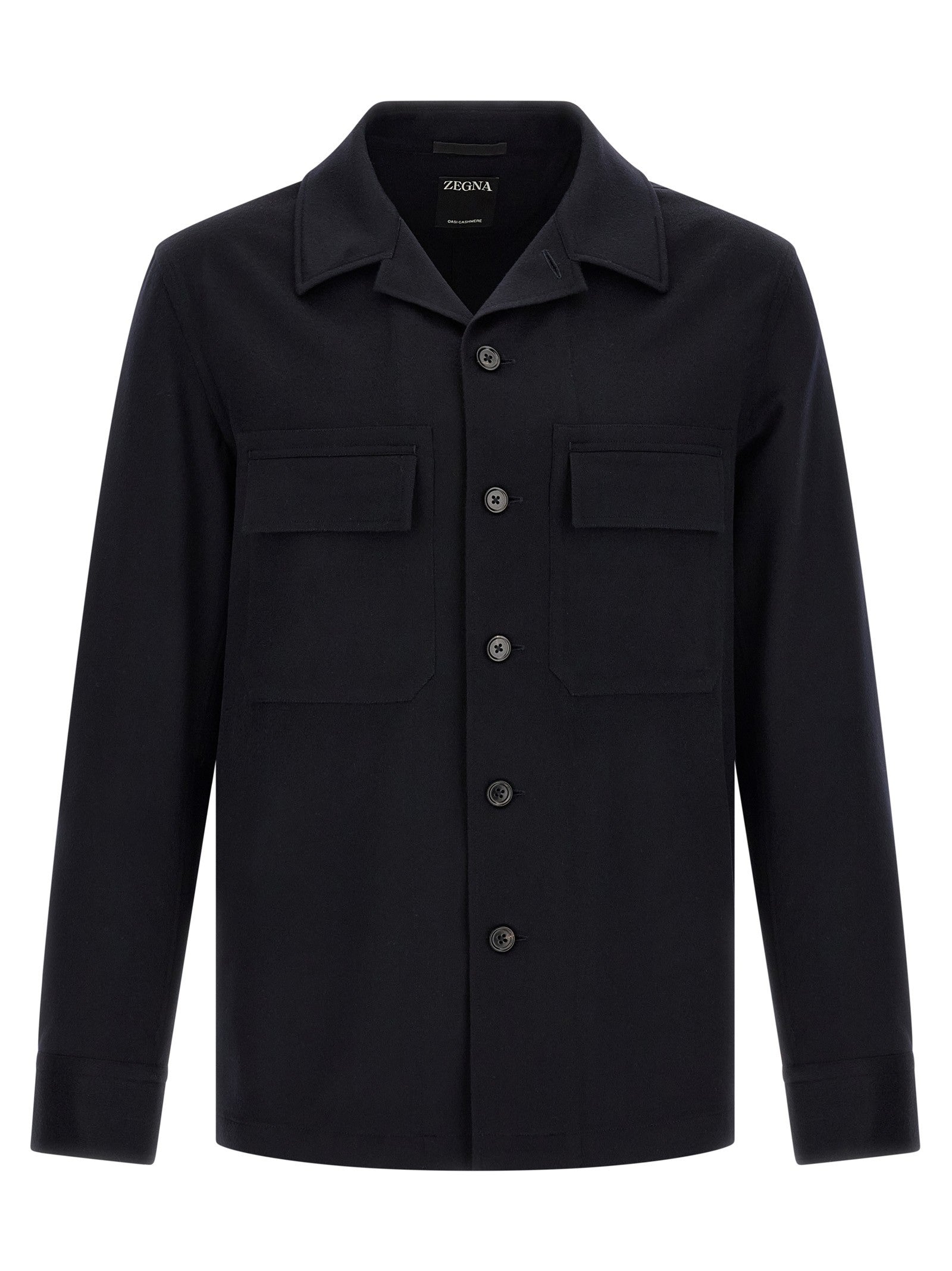 Zegna Oasis Cashmere Overshirt Blue