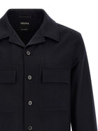 Zegna Oasis Cashmere Overshirt Blue