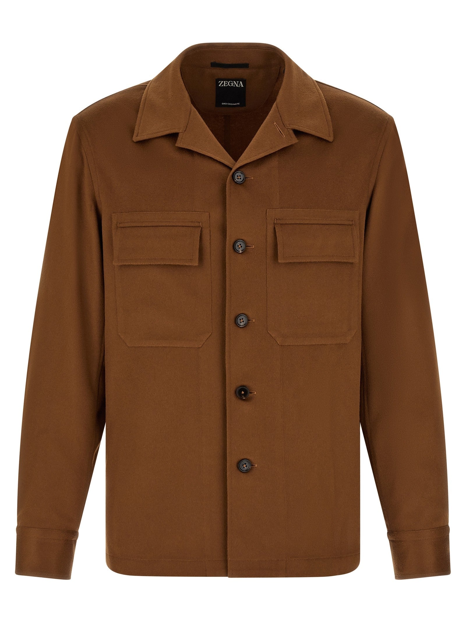 Zegna Oasis Cashmere Overshirt Brown