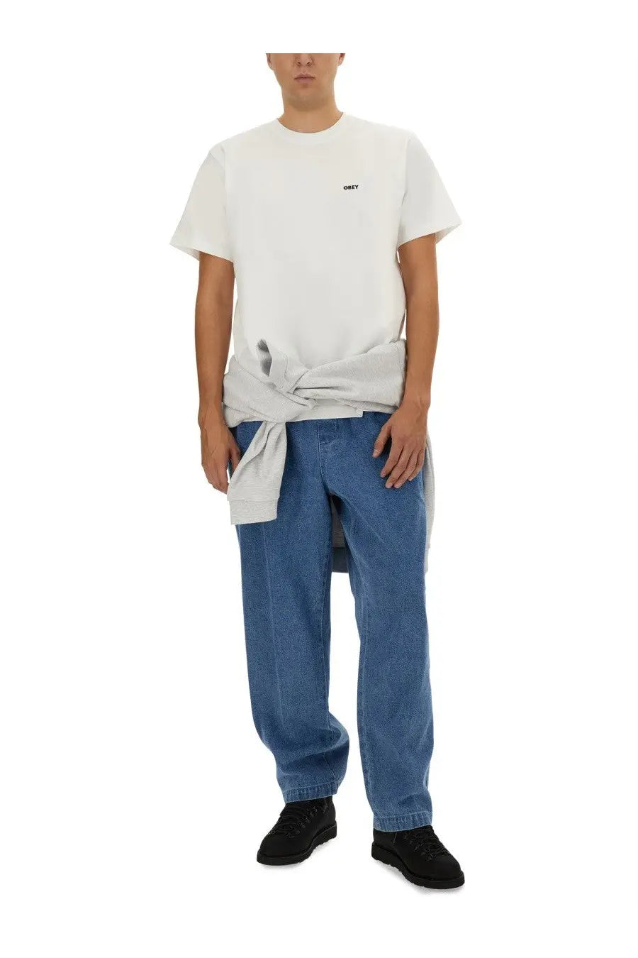 Obey Men's Established Works Bold Shirt White, view 2