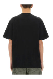 Obey men’s eyes shirt black short-sleeved crew neck t-shirt made of cotton for casual wear