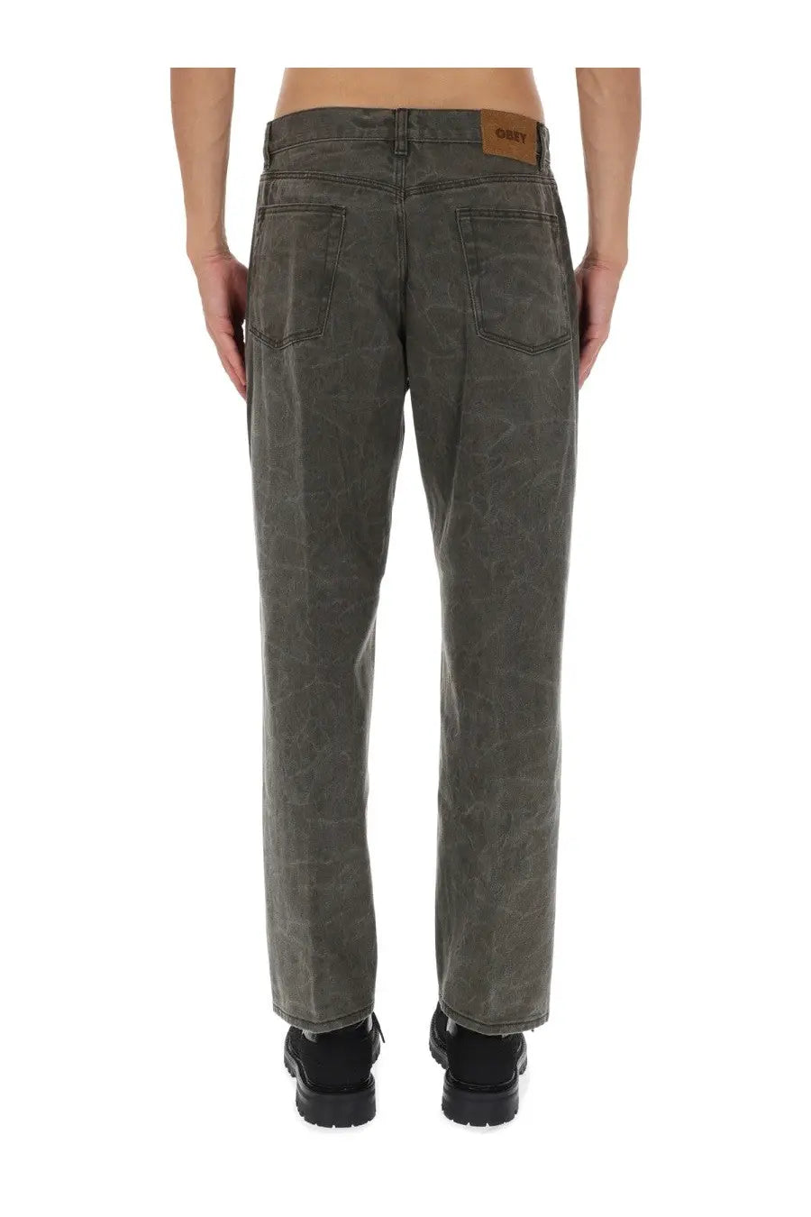 Obey Men's Pants Wrinkle Grey, view 4