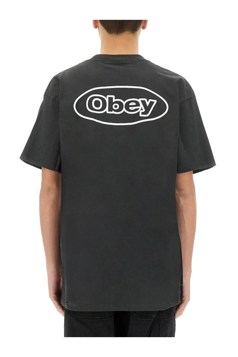 Obey Men's Reaction Shirt Black, view 3