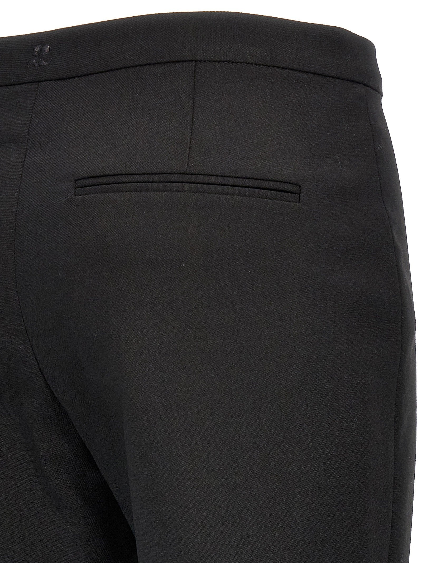 courrèges Oblique Tailored Pants Black