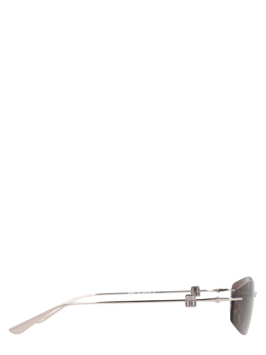 Balenciaga Women's Occhiale Frame Nano Brown, view 3