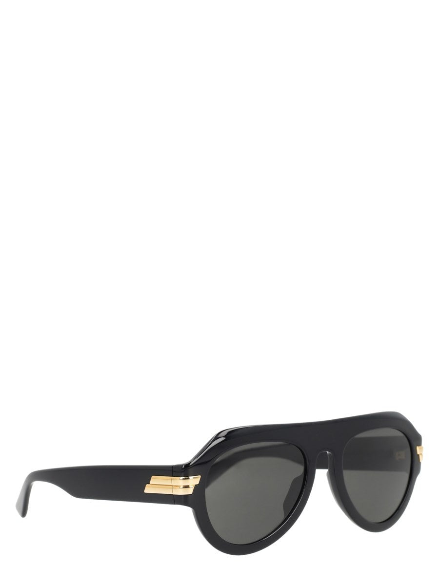 Bottega Veneta Unisex Occhiale Da Sole Aviator Black