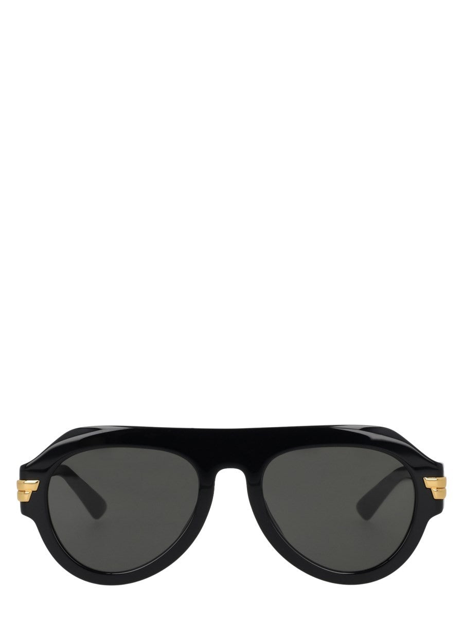 Bottega Veneta Unisex Occhiale Da Sole Aviator Black