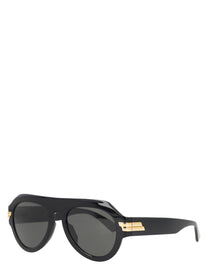Bottega Veneta Unisex Occhiale Da Sole Aviator Black