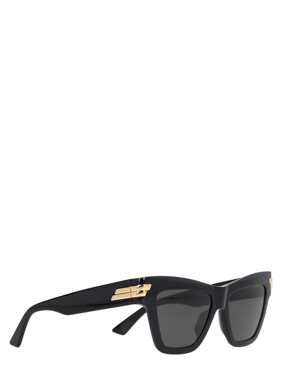 Bottega Veneta Women's Occhiale Da Sole Cat Eye Mitre Black, view 2