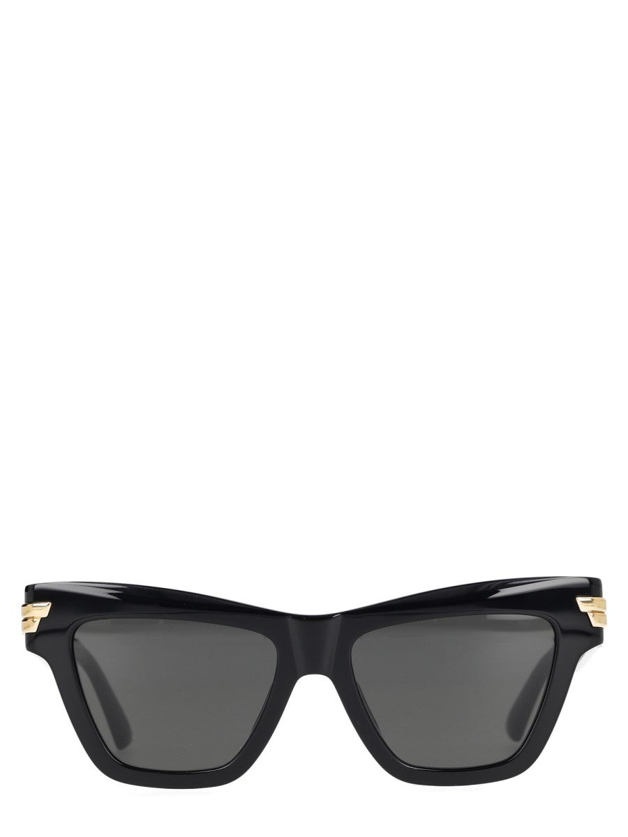 Bottega Veneta Women's Occhiale Da Sole Cat Eye Mitre Black