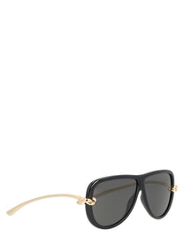 Bottega Veneta Women's Occhiale DA Sole Injection Black, view 2