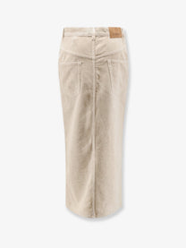 Isabel Marant Étoile Women's Odalie Corduroy Skirt White