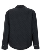 Off-White Off Jaquard Pajama Shirt Black, view 2