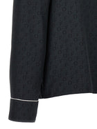 Off-White Off Jaquard Pajama Shirt Black, view 4