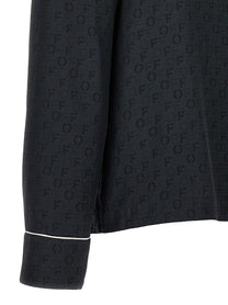 Off-White Off Jaquard Pajama Shirt Black