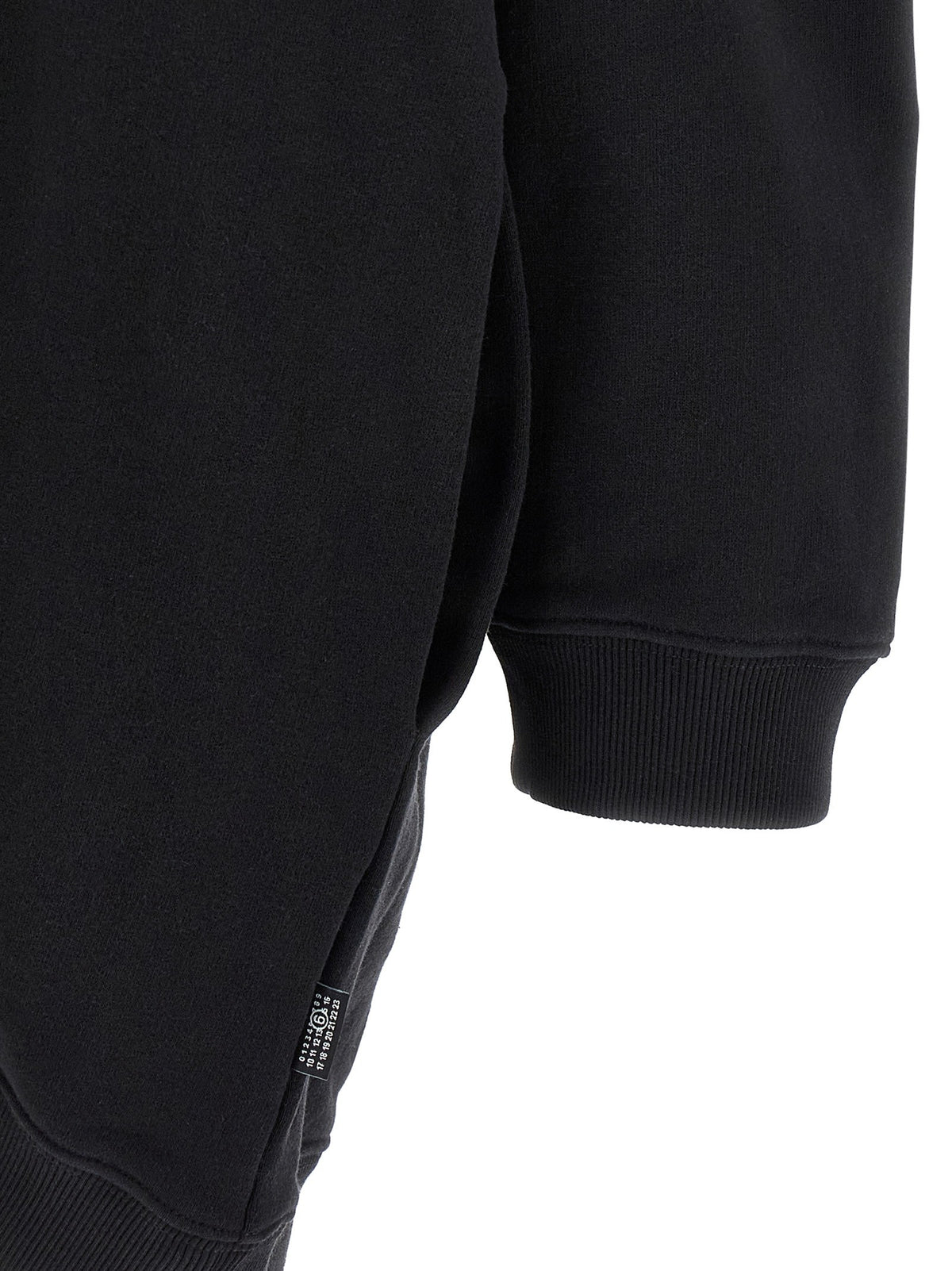 MM6 Maison Margiela Off Shoulder Hooded Dress Black, view 4