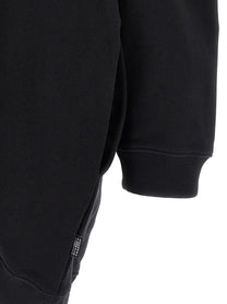 MM6 Maison Margiela Off Shoulder Hooded Dress Black, view 4