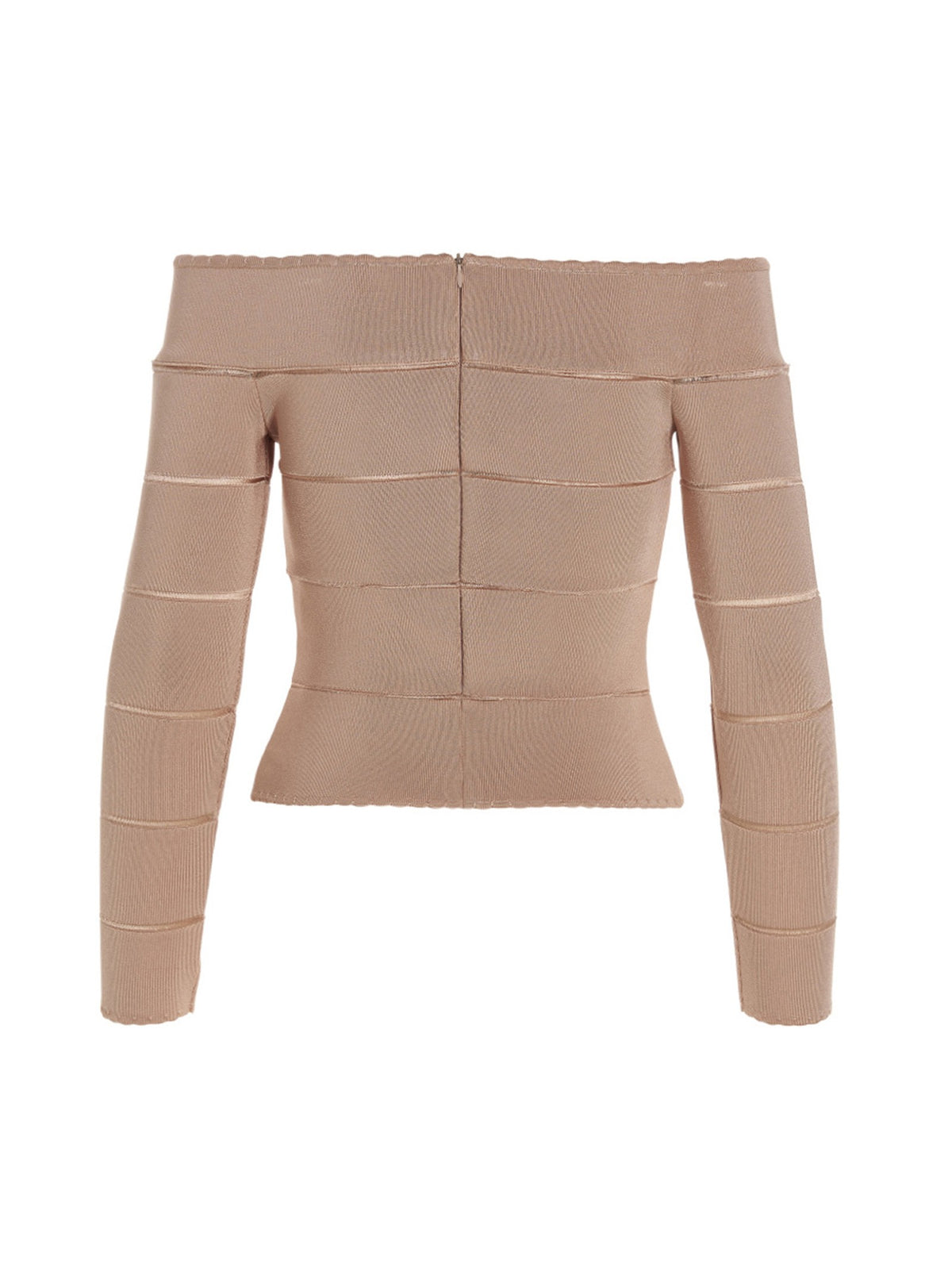 Alexandre Vauthier Off Shoulder Top Blue, view 2