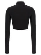 Off-White Off Stamp Crop Top Black, view 2