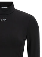 Off-White Off Stamp Crop Top Black, view 3