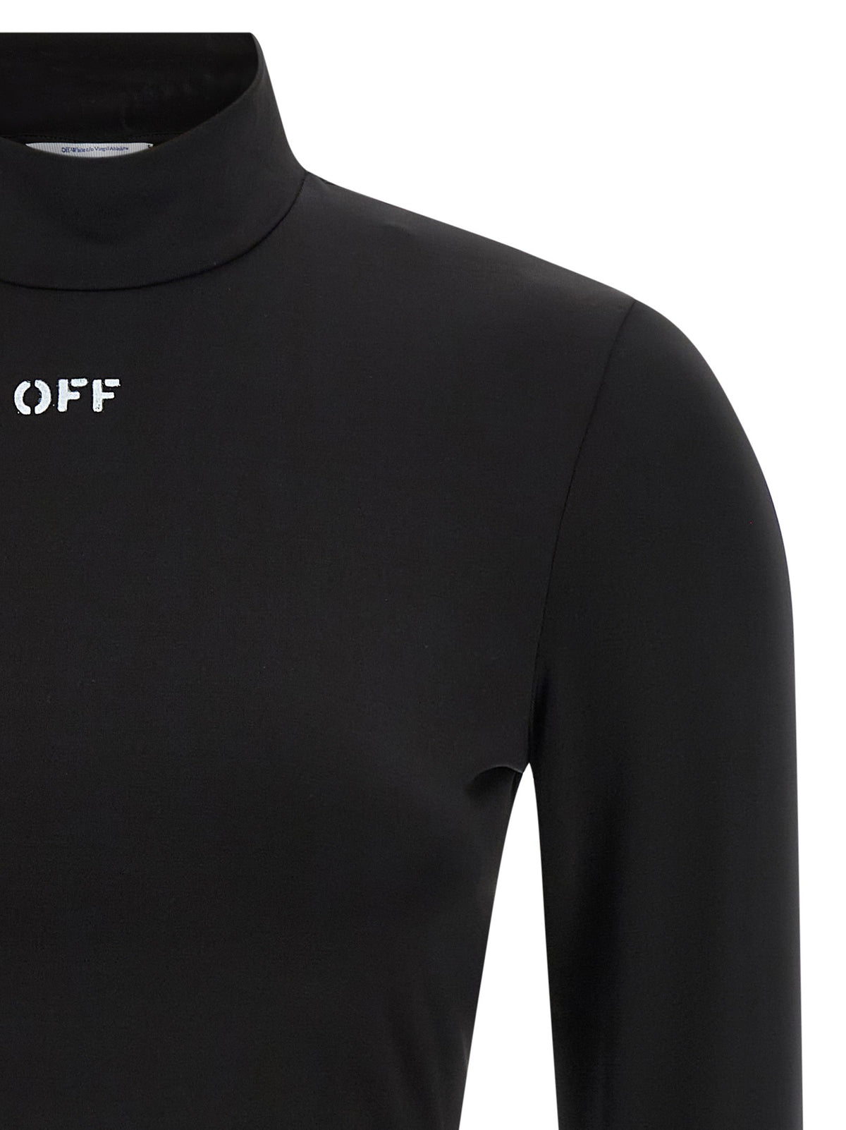 Off-White Off Stamp Crop Top Black, view 3
