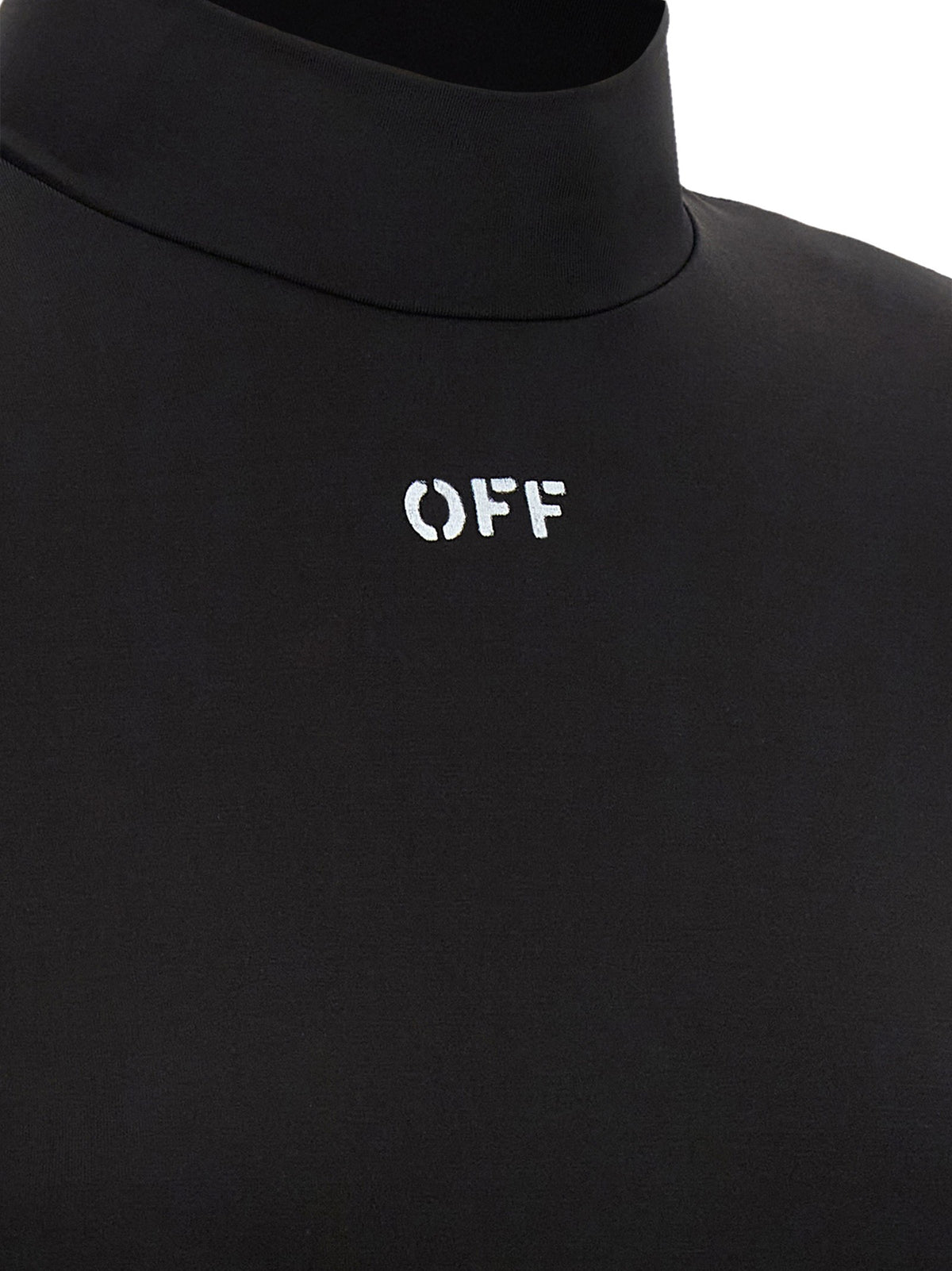 Off-White Off Stamp Crop Top Black, view 4