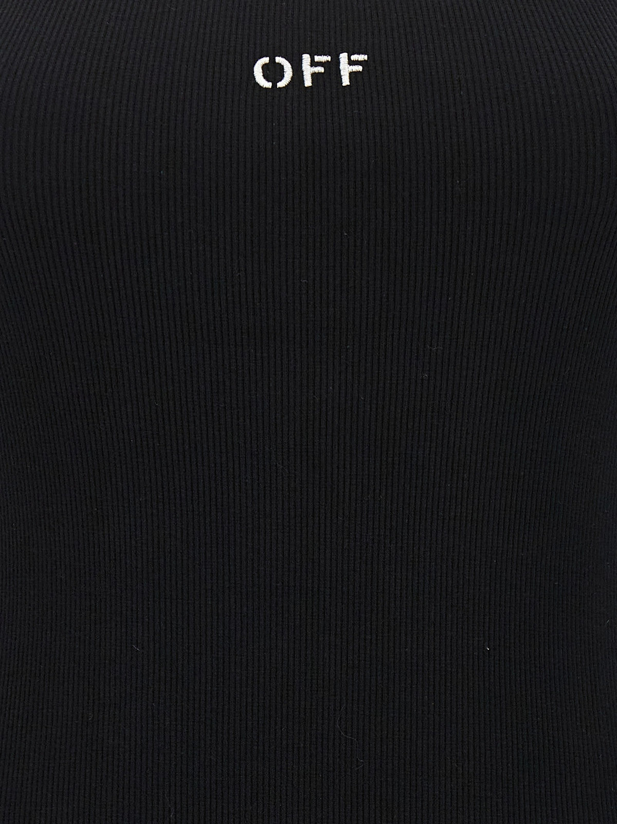 Off-White Off Stamp Dress Black, view 4
