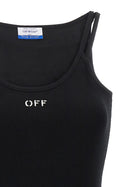 Off-White Off Stamp Dress Black, view 3