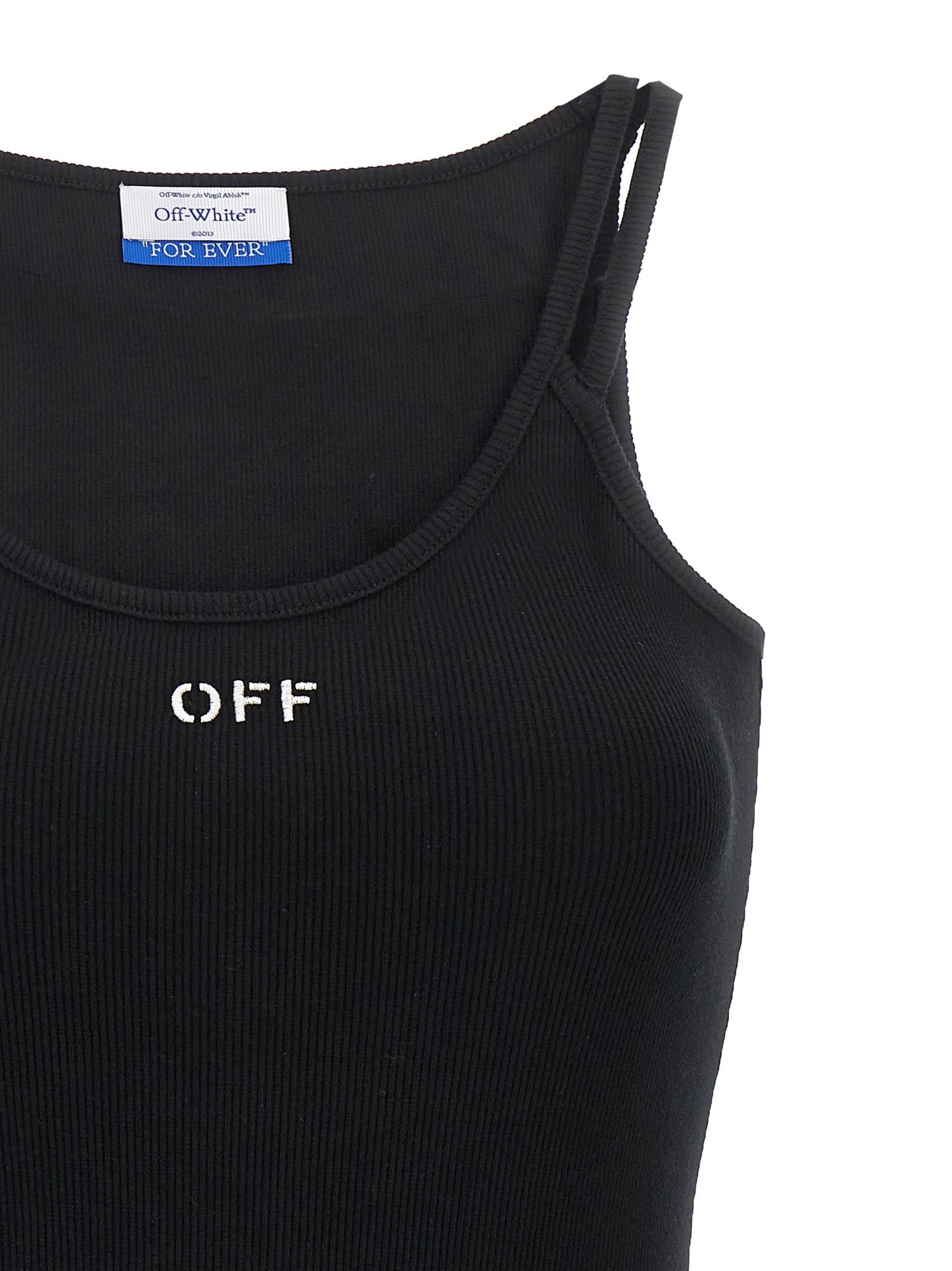 Off-White Off Stamp Dress Black
