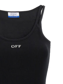 Off-White Off Stamp Dress Black