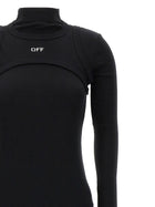 Off-White Off Stamp Dress Black, view 3