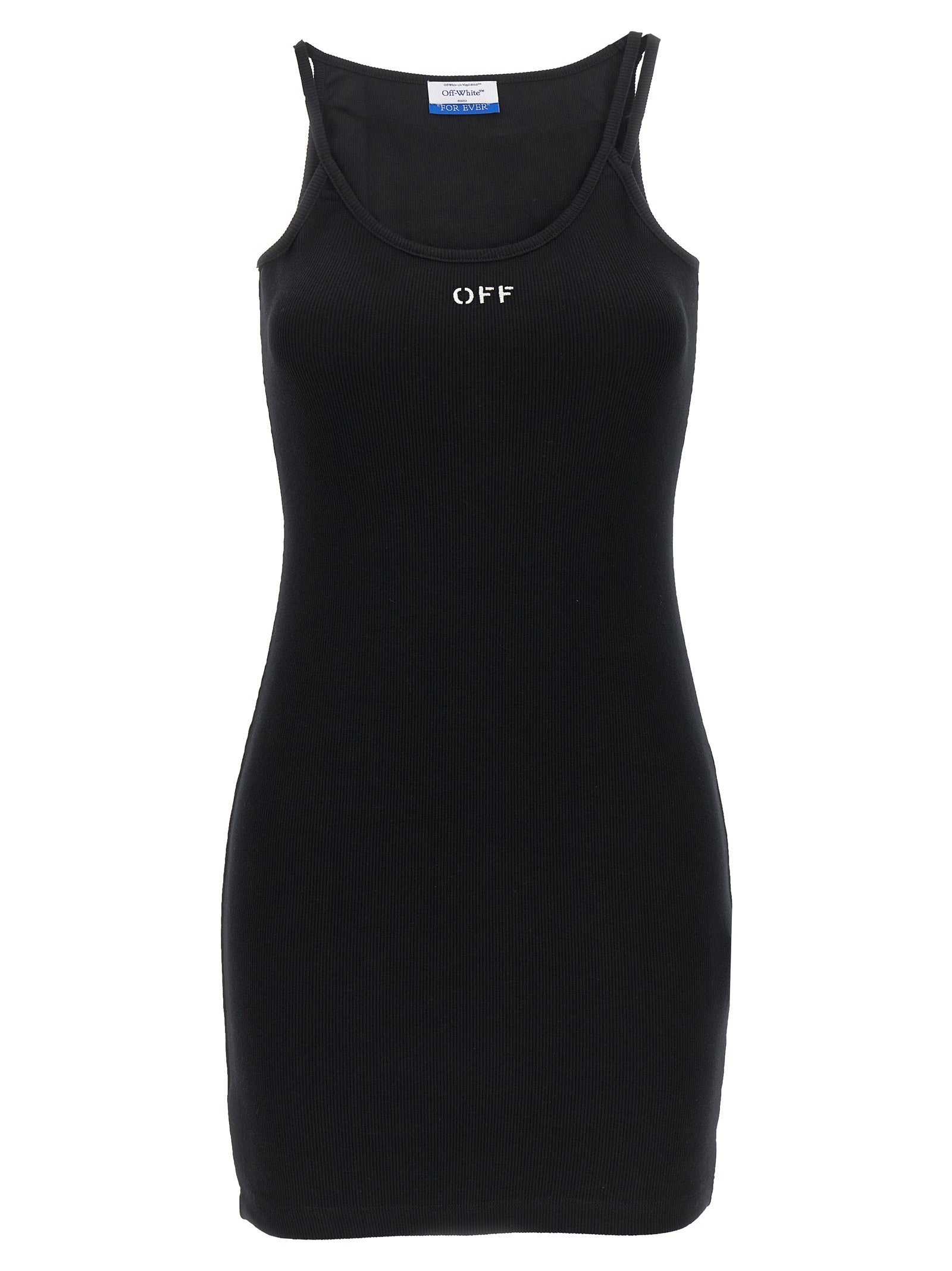 Off-White Off Stamp Dress Black