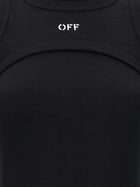 Off-White Off Stamp Dress Black, view 4