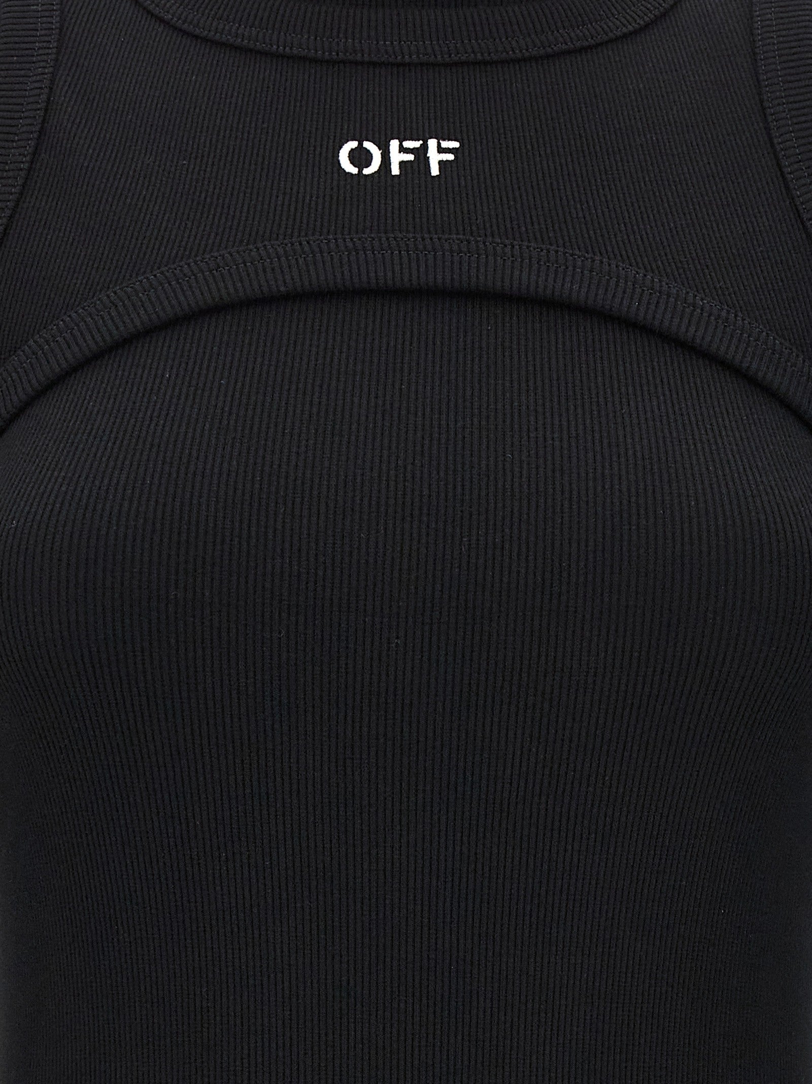 Off-White Off Stamp Dress Black