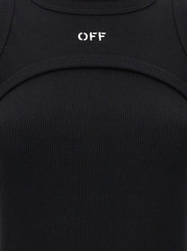 Off-White Off Stamp Dress Black