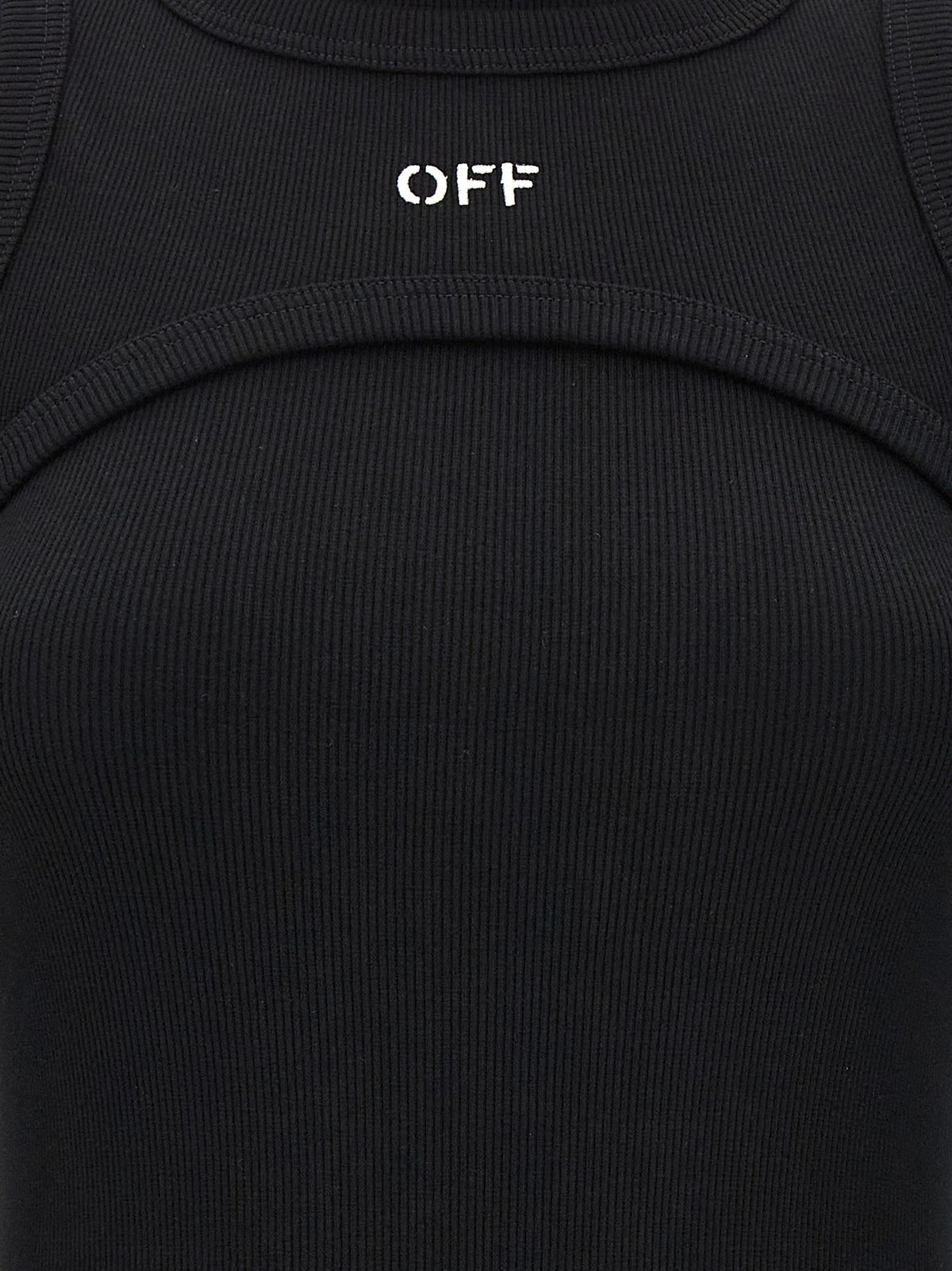 Off-White Off Stamp Dress Black, view 4
