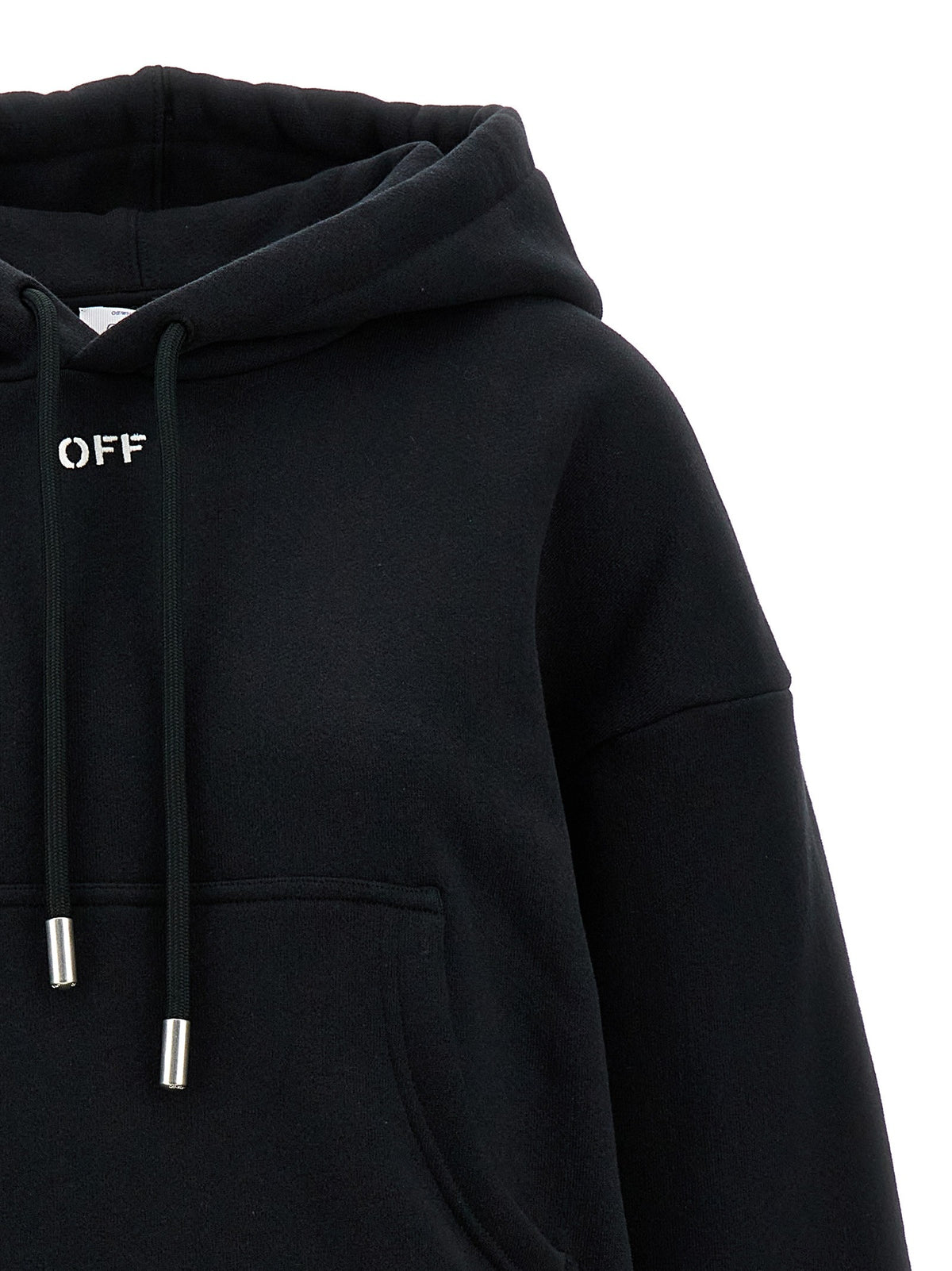 Off-White Off Stamp Hoodie Black, view 3