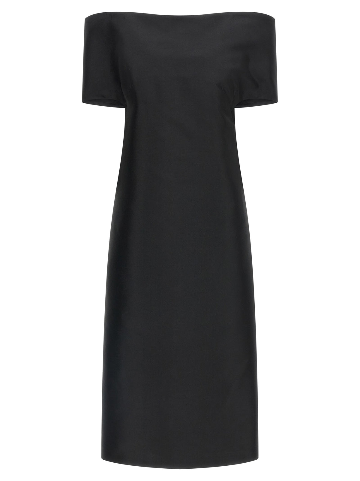Jil Sander Off the Shoulder Dress Black