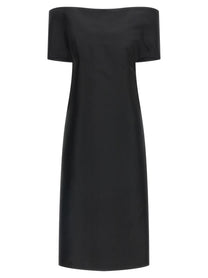 Jil Sander Off the Shoulder Dress Black