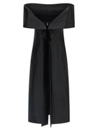 Jil Sander Off the Shoulder Dress Black, view 2