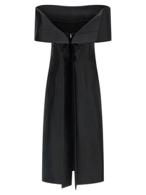 Jil Sander Off the Shoulder Dress Black