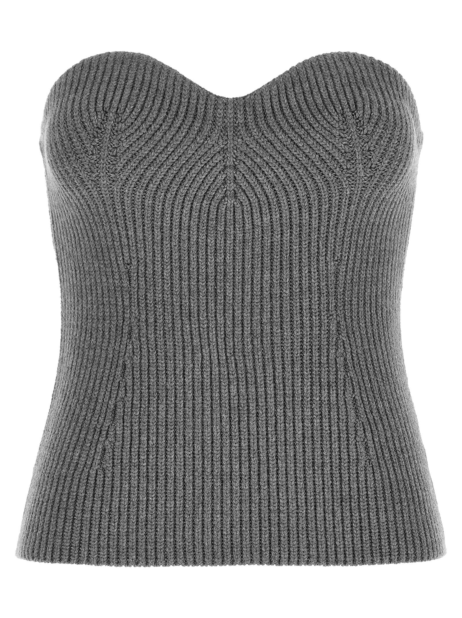 Jil Sander Off the Shoulder Top Grey