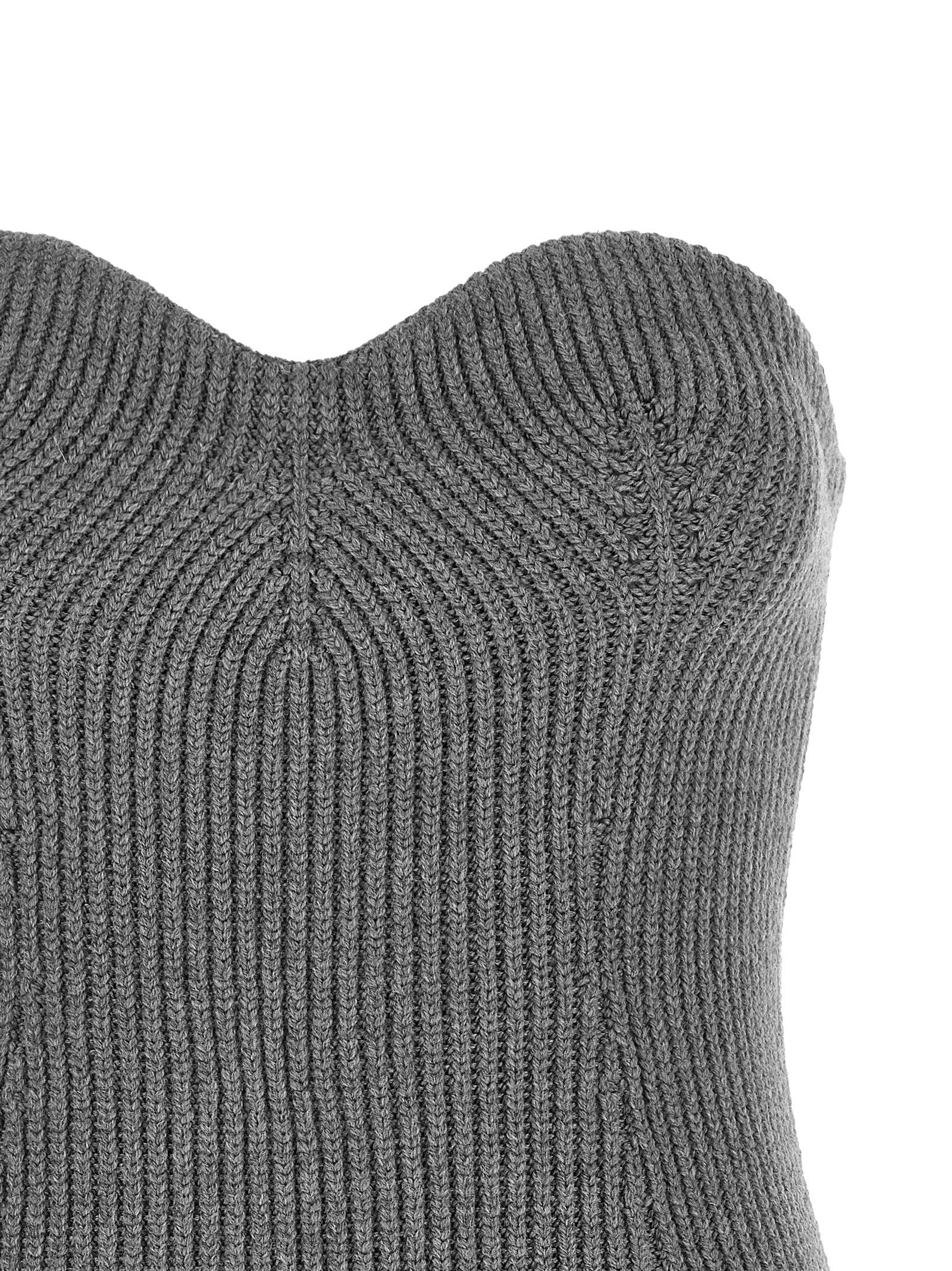 Jil Sander Off the Shoulder Top Grey