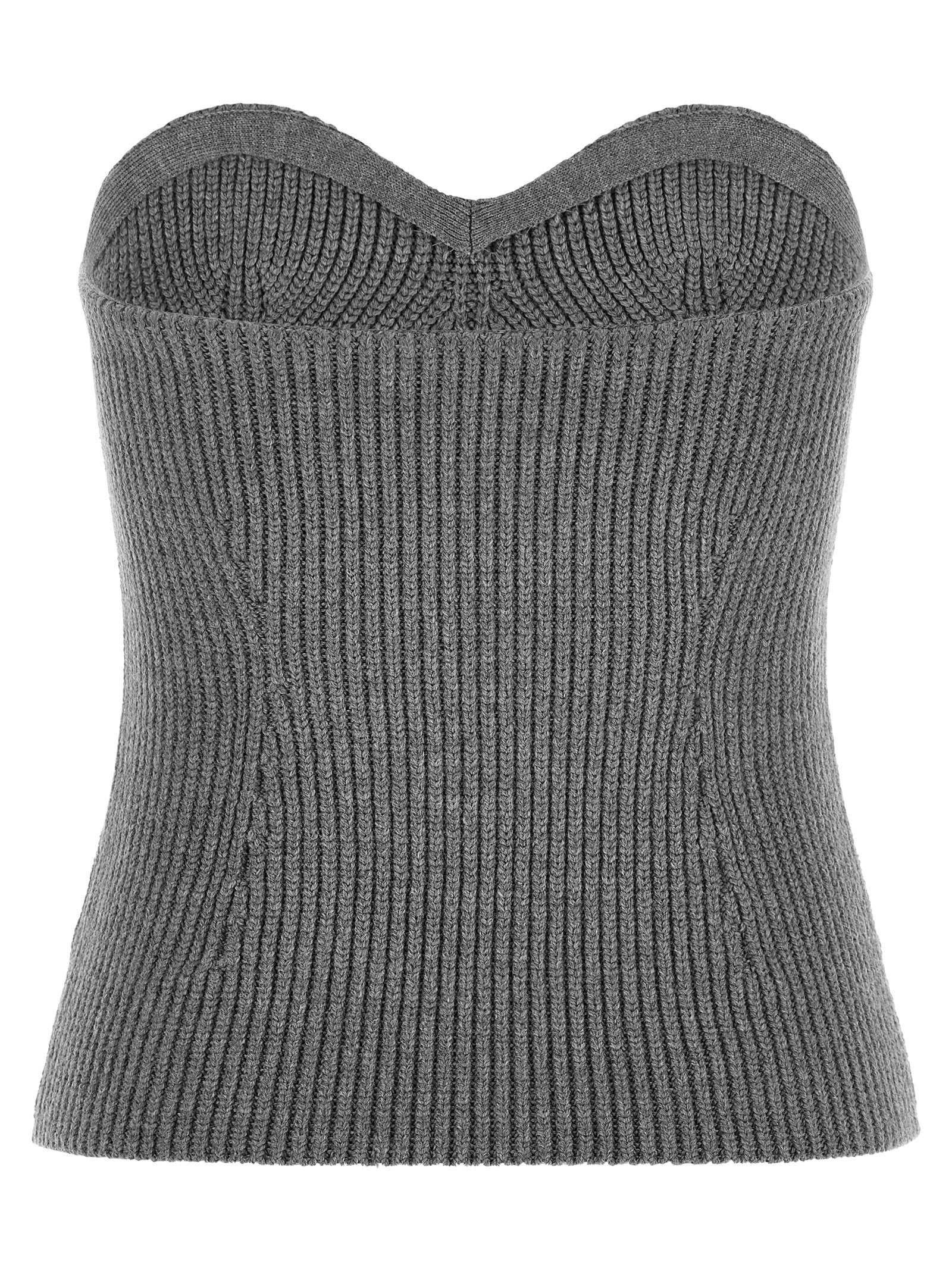 Jil Sander Off the Shoulder Top Grey