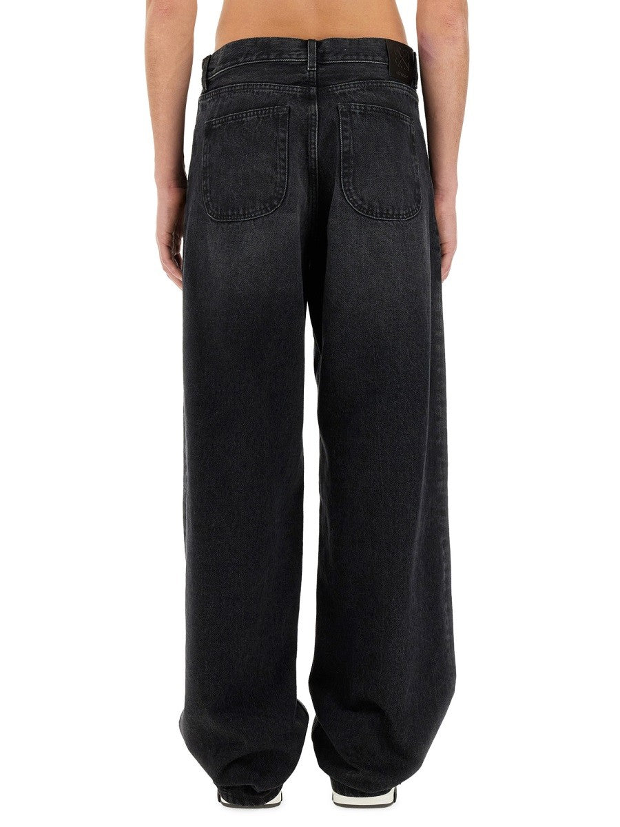 Off-white - Off White Loose Fit Jeans - Man-&gt;Clothing-&gt;Jeans