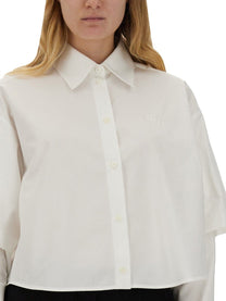 Off-white - Off White Poplin Shirt - Woman-&gt;Clothing-&gt;shirts